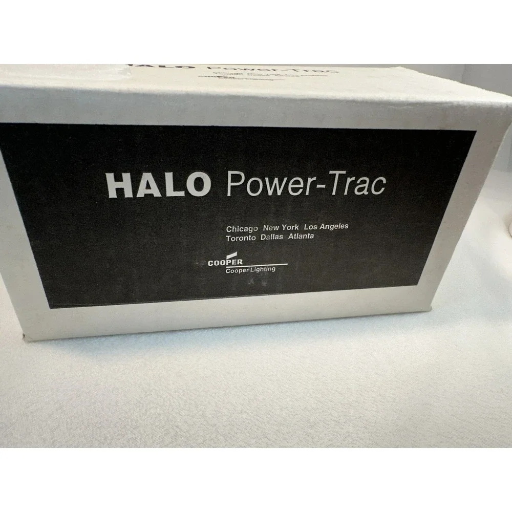 HALO Power-trac Cooper Track Lighting L2761P White New Open Box